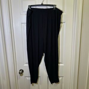 Old Navy Dream Slouch Lounge Pants Joggers Plus Size 3X Black Pajamas Casual